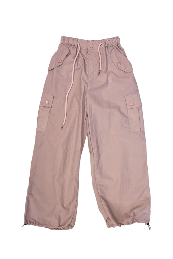 Parachute Cargo Pants - Dusty Pink