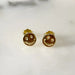 Yellow Gold Smiley Face Earrings