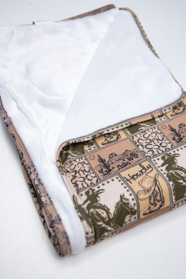 Howdy Plains Swaddle Blanket