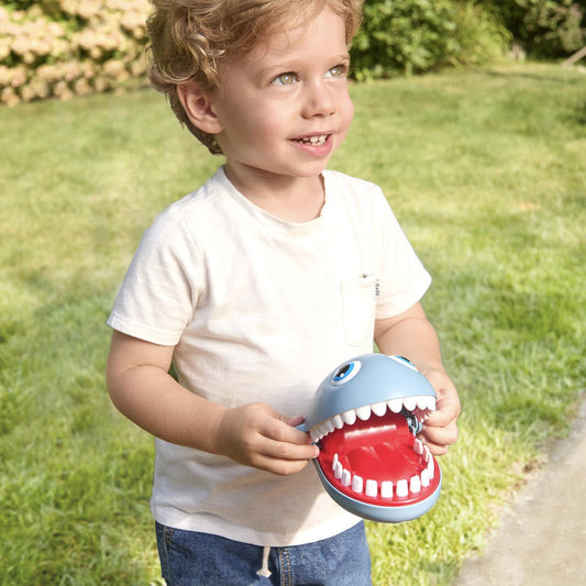 Big Bite Shark Biting Game: Blue and Gray