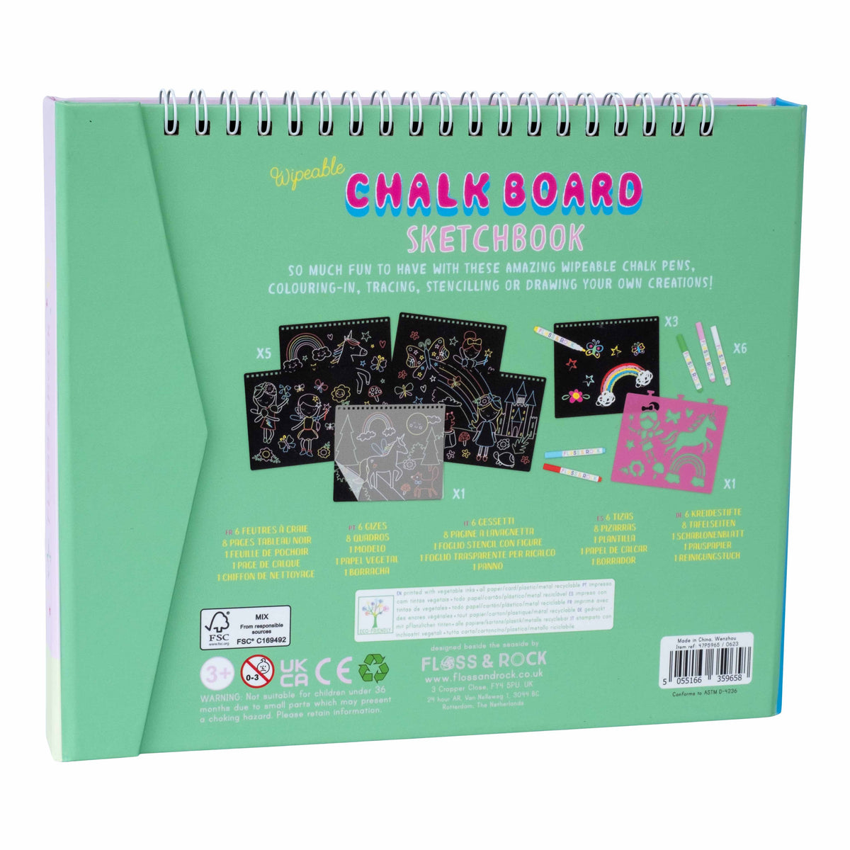 CHALK BOARD SKETCHBOOK - RAINBOW FAIRY