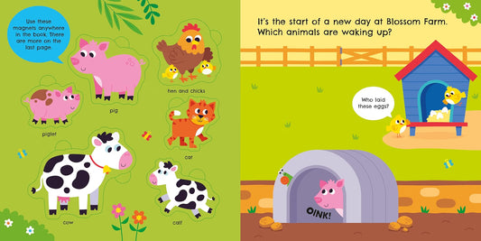 Farm Animals Magnet Book