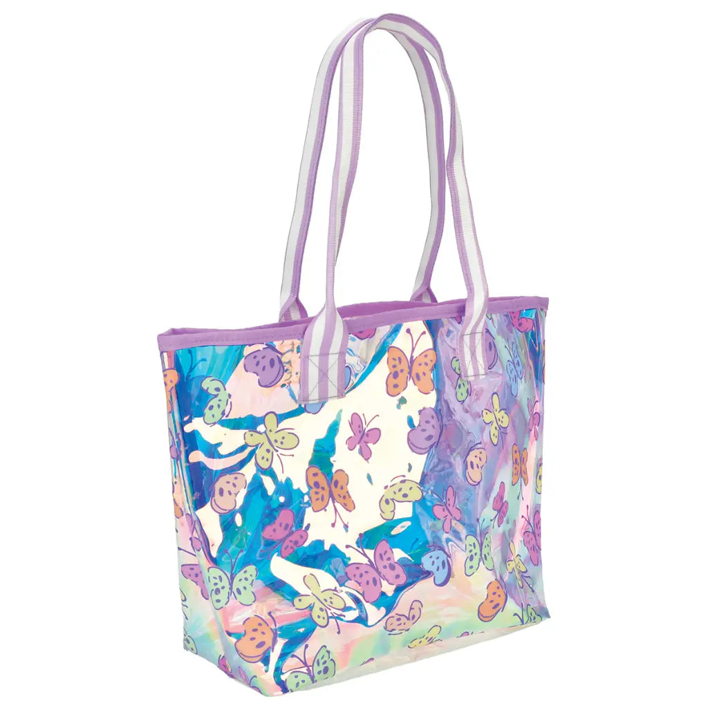 Bright Butterflies Clear Tote Bag
