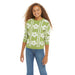 Flower Sherpa Sweater | Green