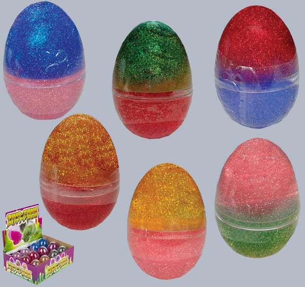 PuttyTwo Tone Slime Easter Glitter Eggs
