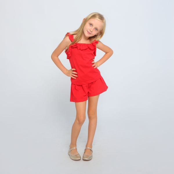 Frill Tank - Red