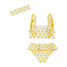 Yellow Polka Dot Bikini Set