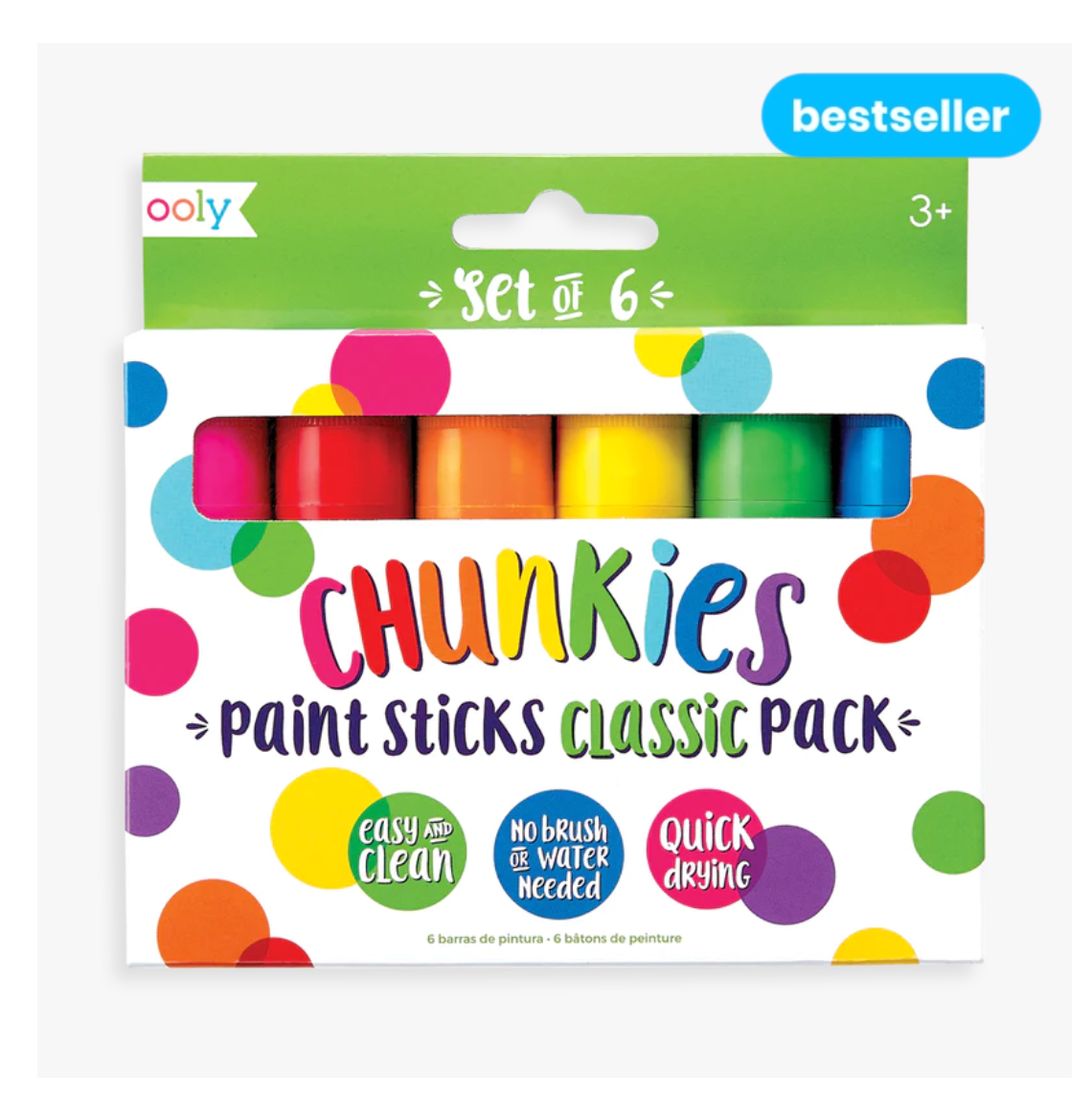 chunkies paint sticks - classic pack - set of 6