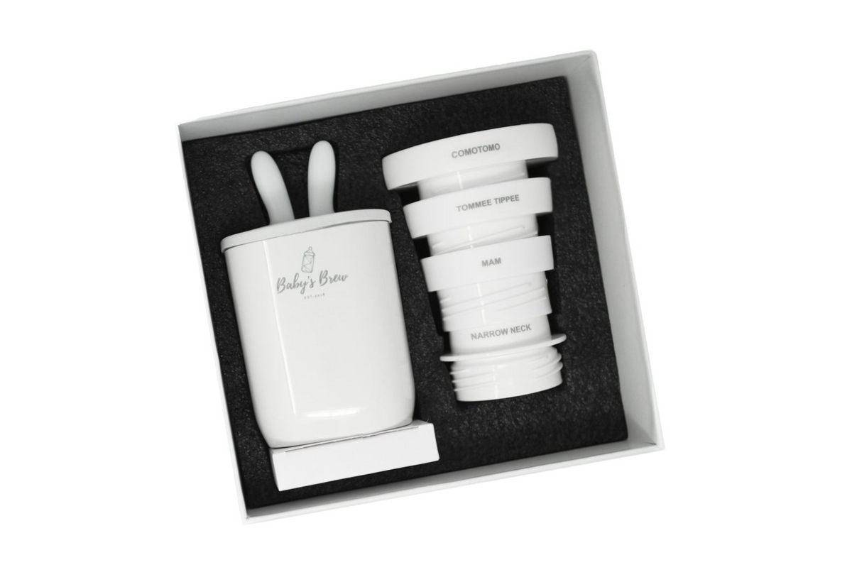 Baby's Brew Portable Bottle Warmer Adapter Set (Warmer + Four Adapters)