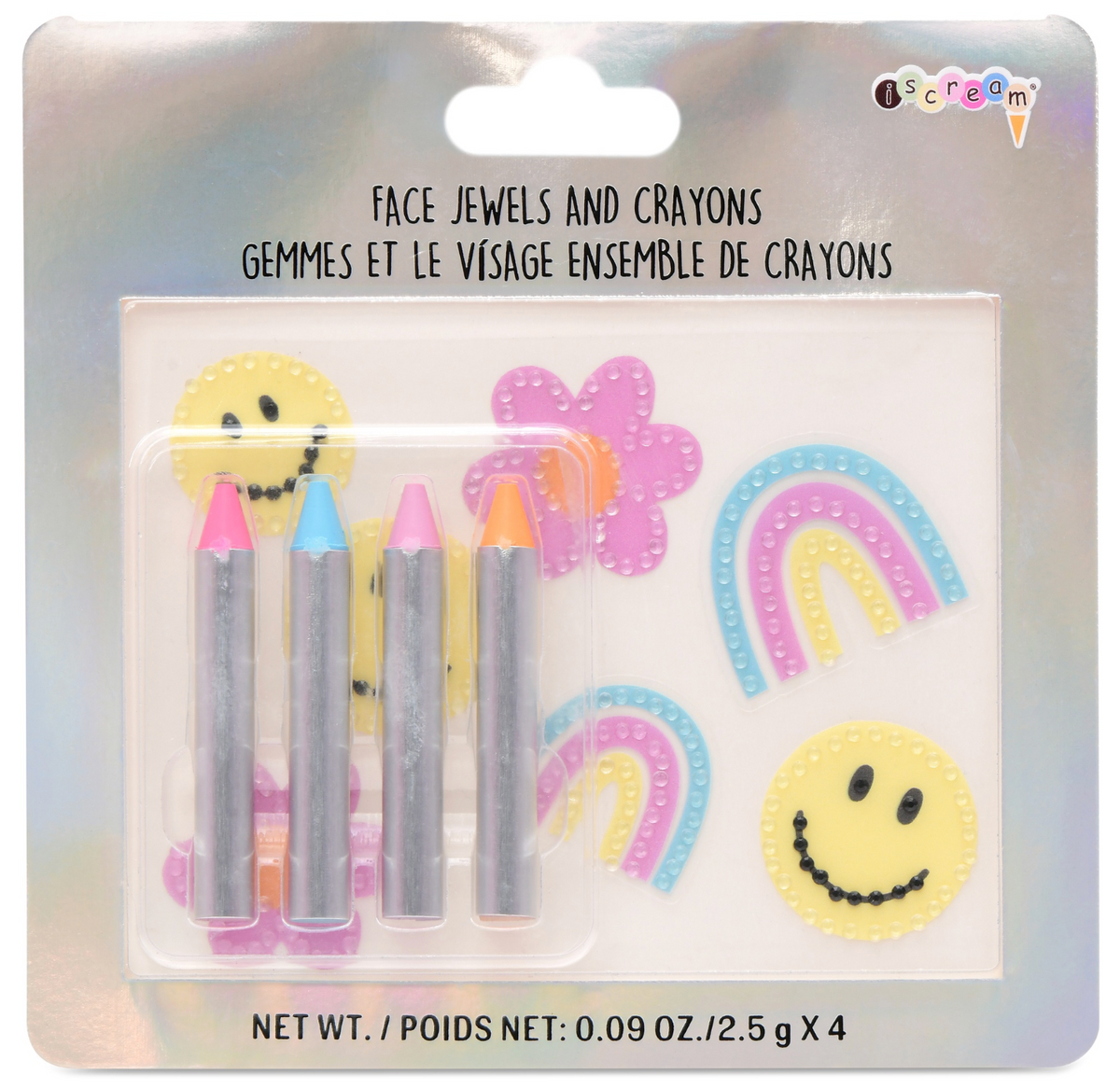 Face Jewels & Crayons Set