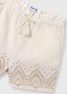 Girls embroidered shorts
