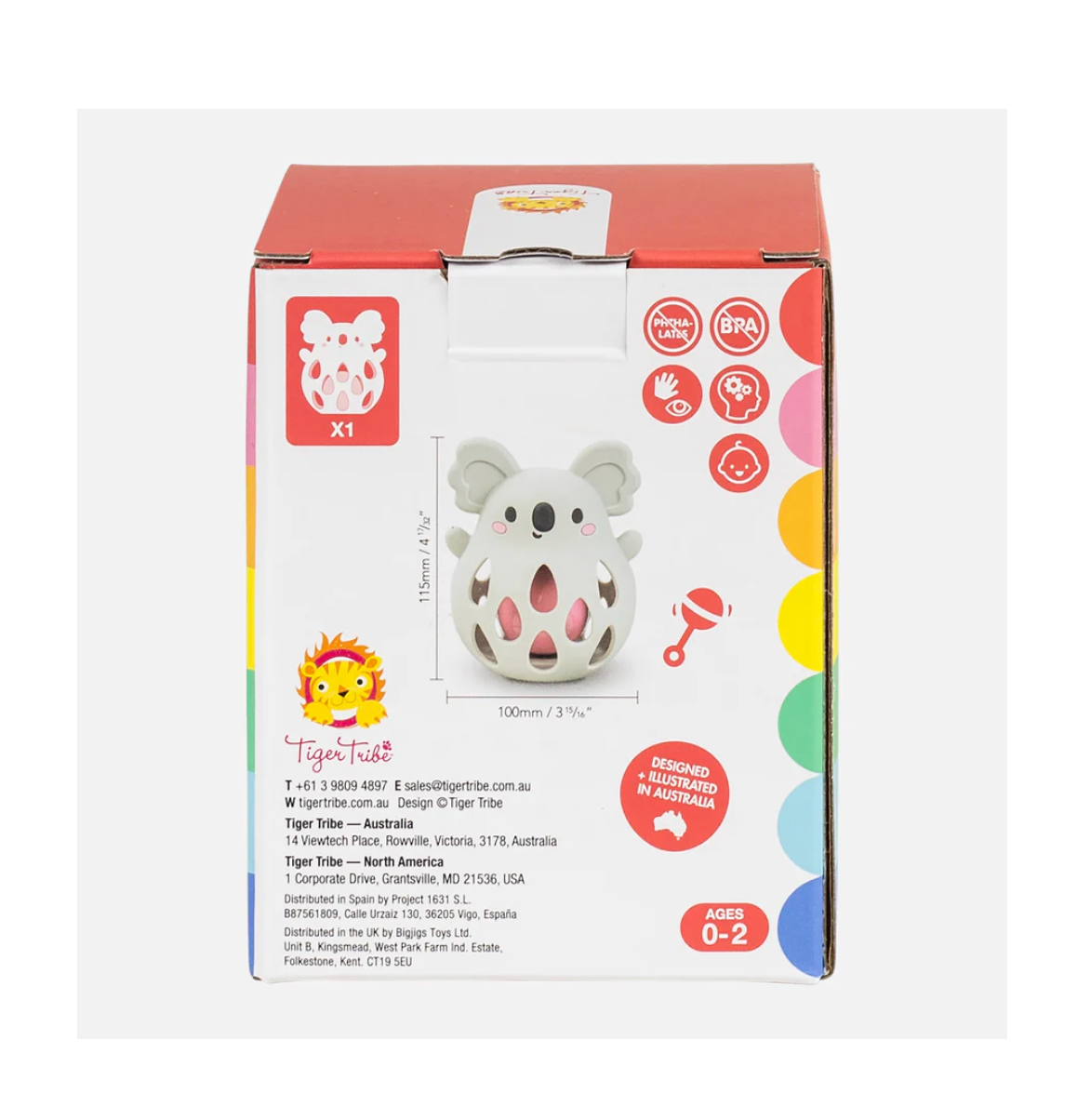 Silicone Rattle - Koala