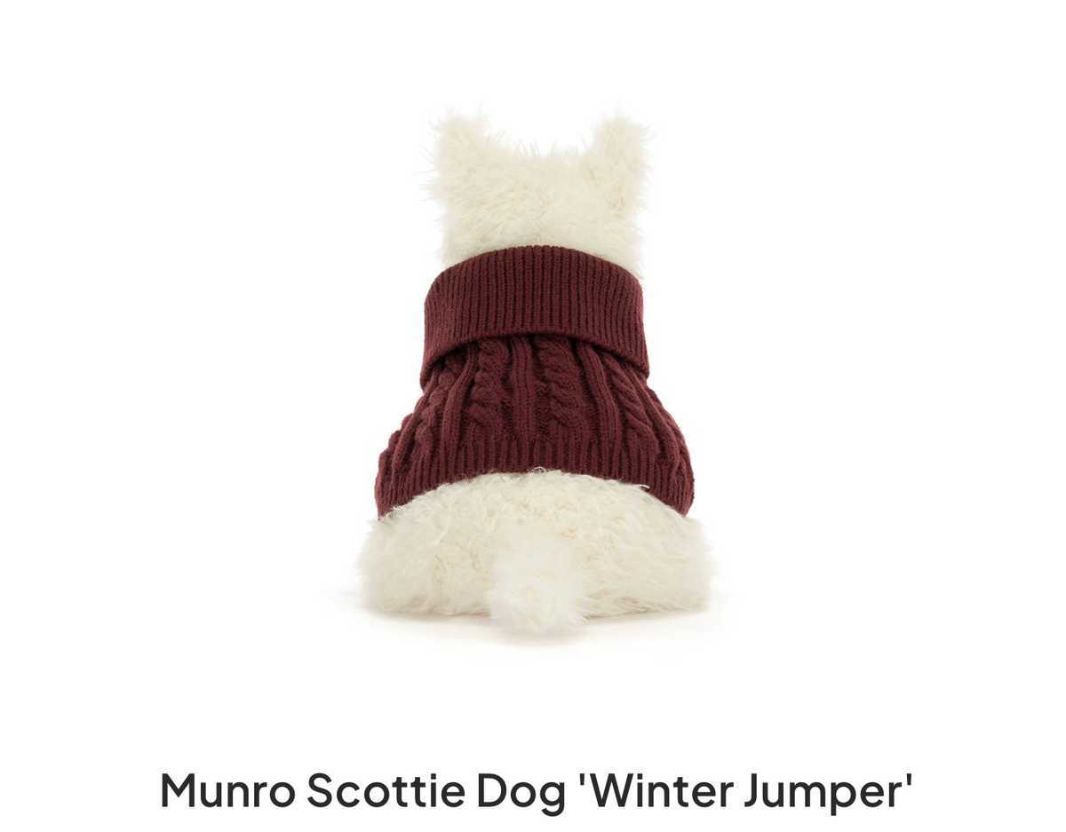 Munro Scottie Dog 'Winter Jumper'