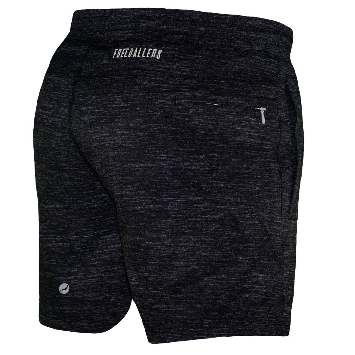 Kids Black Heather Freeballers - Sport Shorts