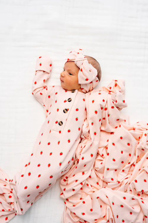 Junie Knotted Gown - Newborn-3 Month