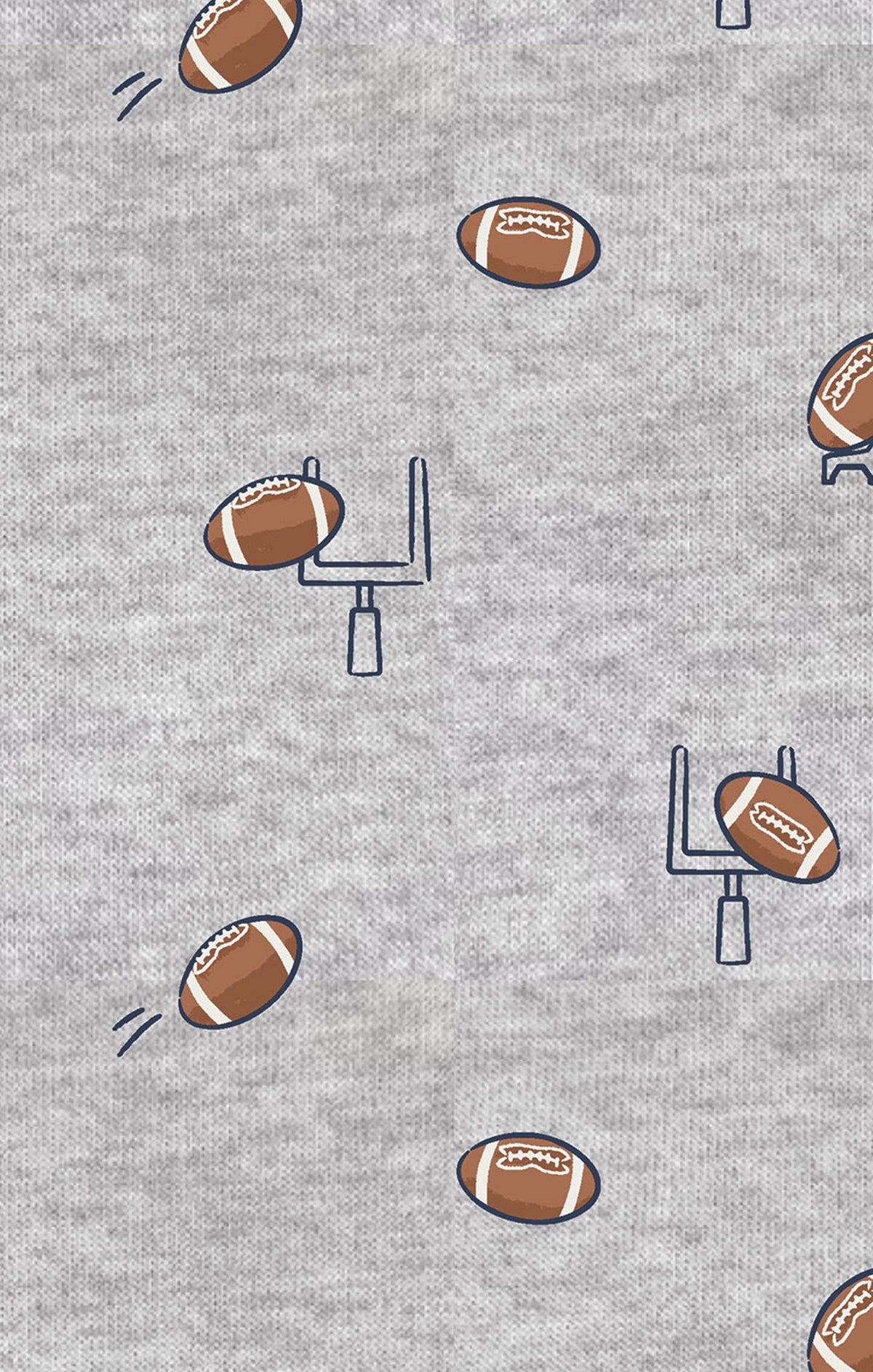 Football Field Goal Zip Hoodie and Jogger Set