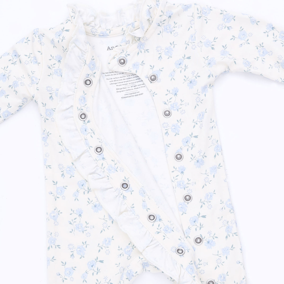 Rose Briar - Kimono Ruffle Snap Footie