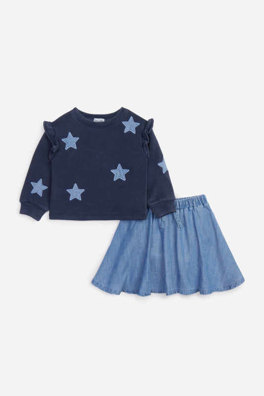 Toddler Girl Shining Star Skirt Set