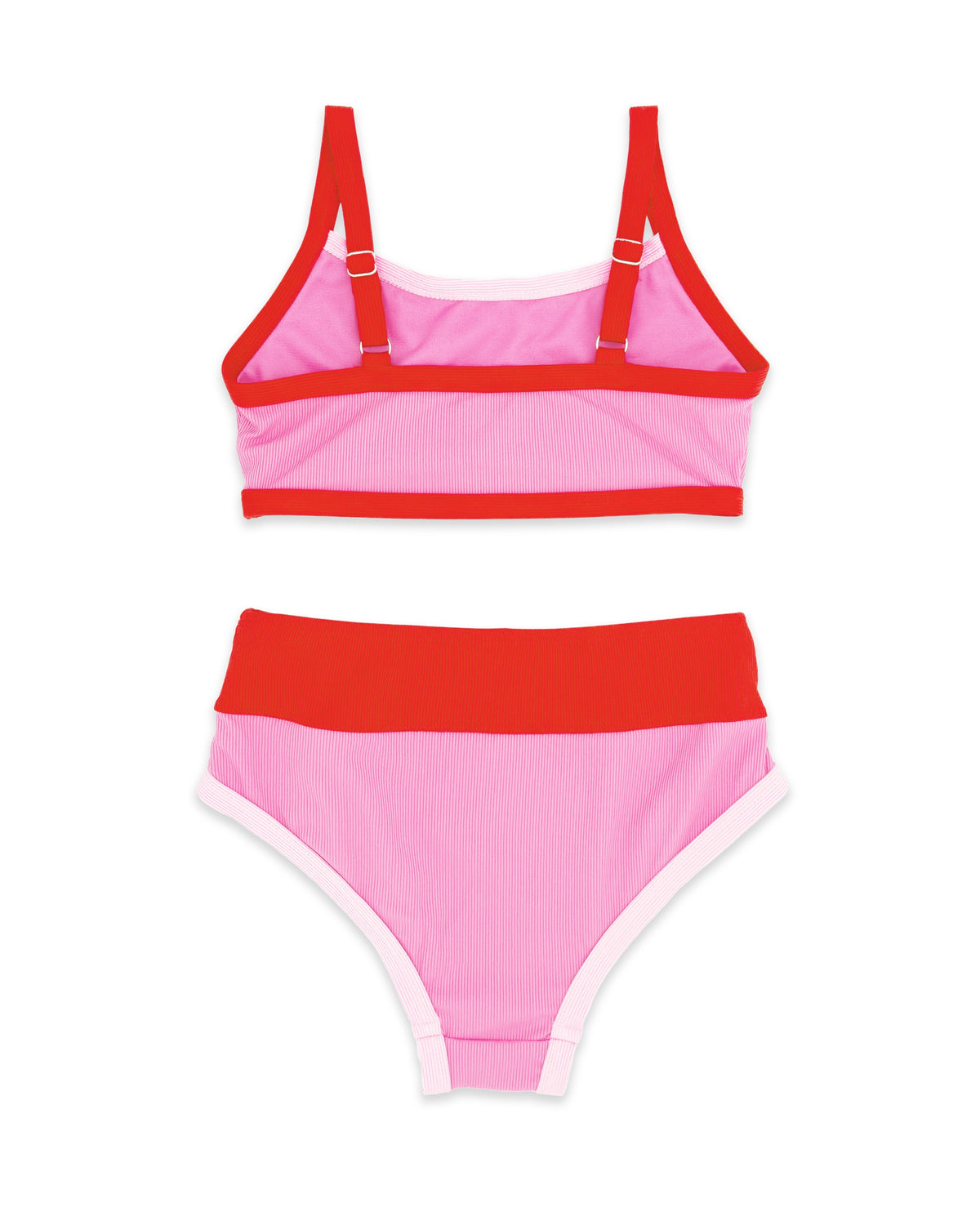 Retro Ringer Bikini - Pink Sunset