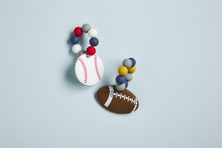 FOOTBALL SILICONE TEETHER