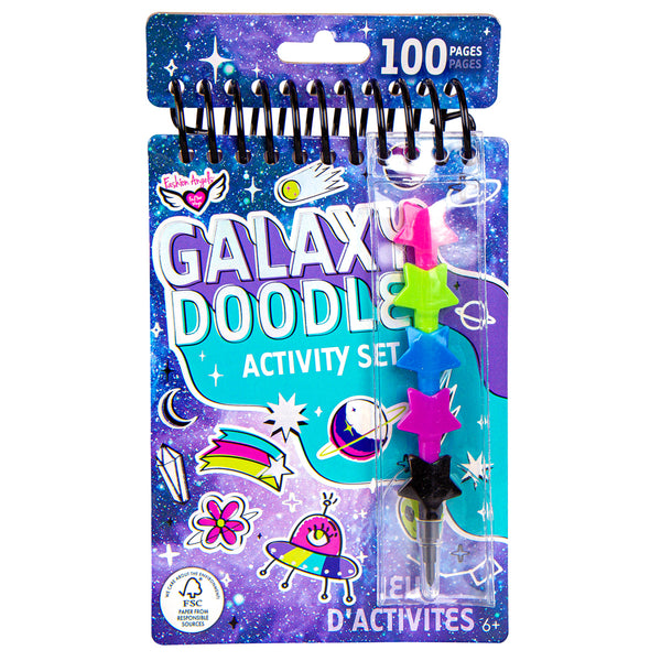 Galaxy Doodle Book w/stackable Crayon