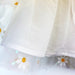 WHITE Sequin Floral Mesh Skirt