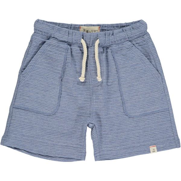 Me and Henry Blue ribbed shorts (HB875j)