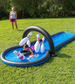 Strike Zone Bowling Water Slide with Two Speed Boards
