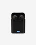 Black Wireless Earbuds and Charging Case