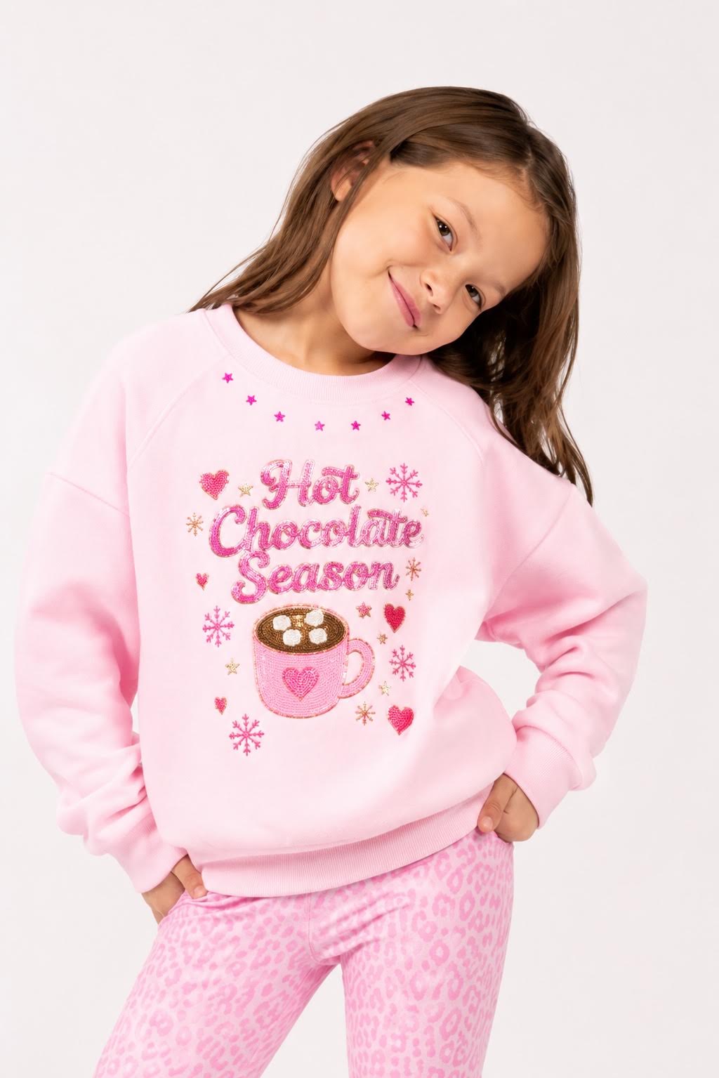 Hot Chocolate Sweatshirt - Cotton Candy