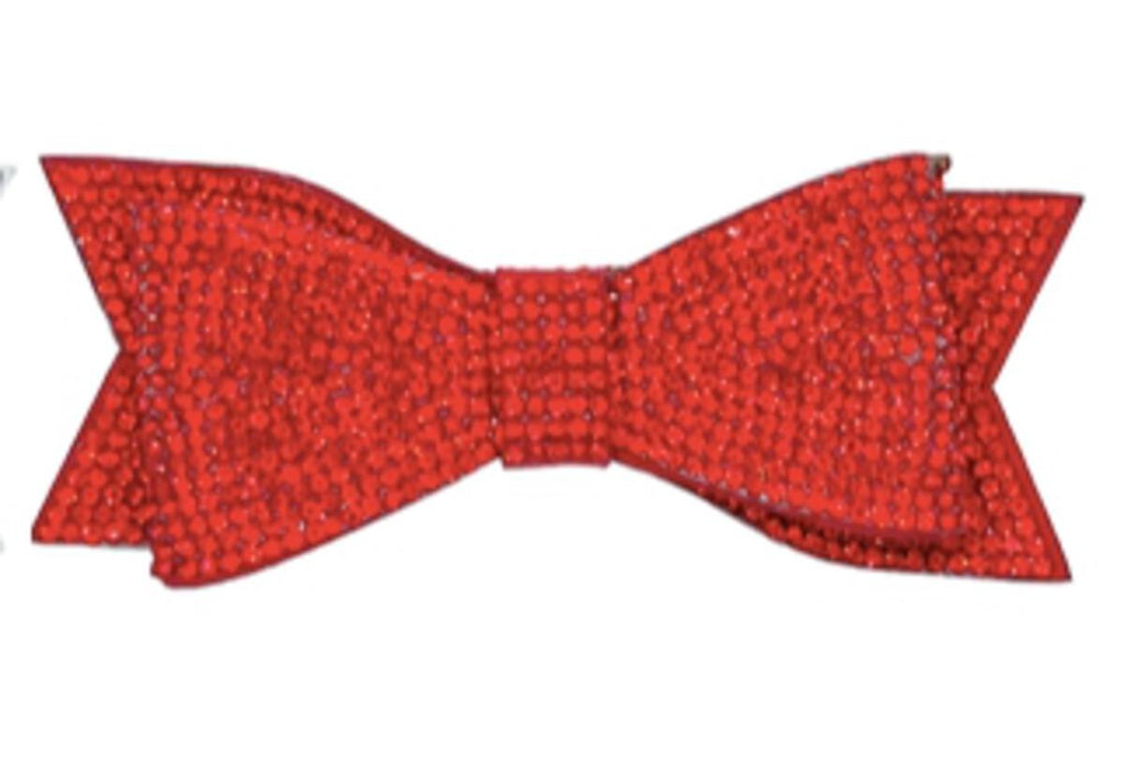 FULLY CRYSTALIZED DOUBLE CRYSTAL BOW CLIP