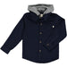 ERIN Hooded woven shirt - Navy Cord.