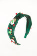 Green Jeweled Charmed Christmas Headand