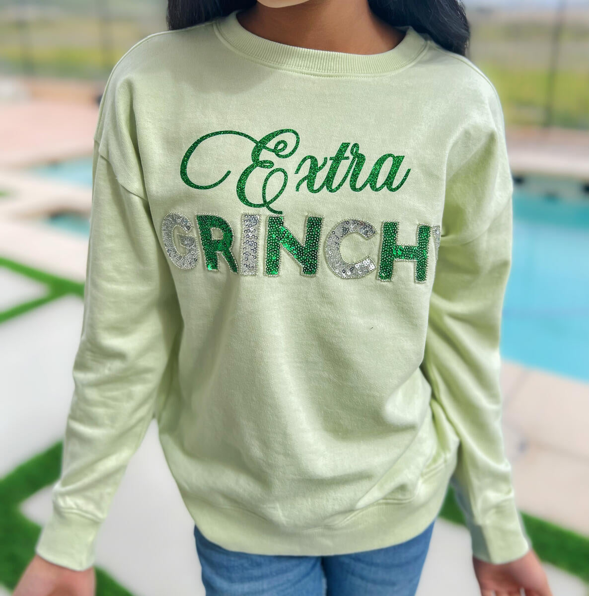 Extra Grinchy sweatshirt