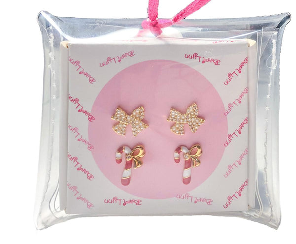 Candy and Bow Earring Set