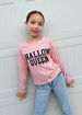 Halloween Queen Glitter, rhinestones and spider crop sweatshirt