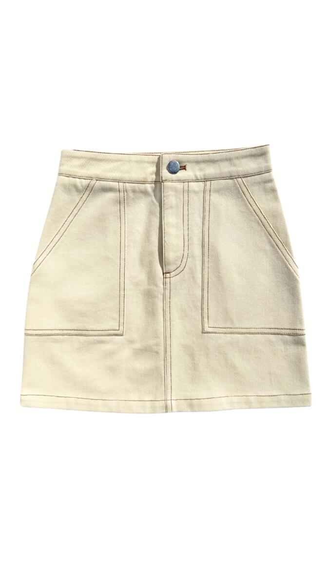 Sydney Skirt Cream/Tan