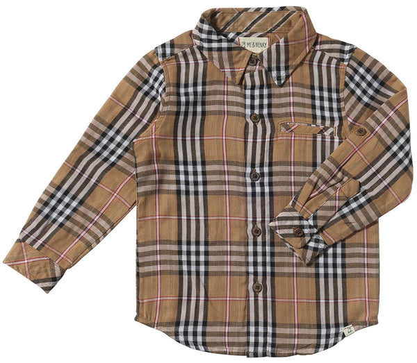 Brown/Black/Red Plaid ATWOOD WOVEN SHIRT