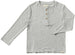 ADAMS RIBBED HENLEY - Light Grey