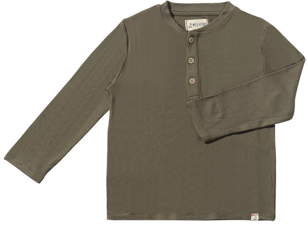 ADAMS RIBBED HENLEY - green