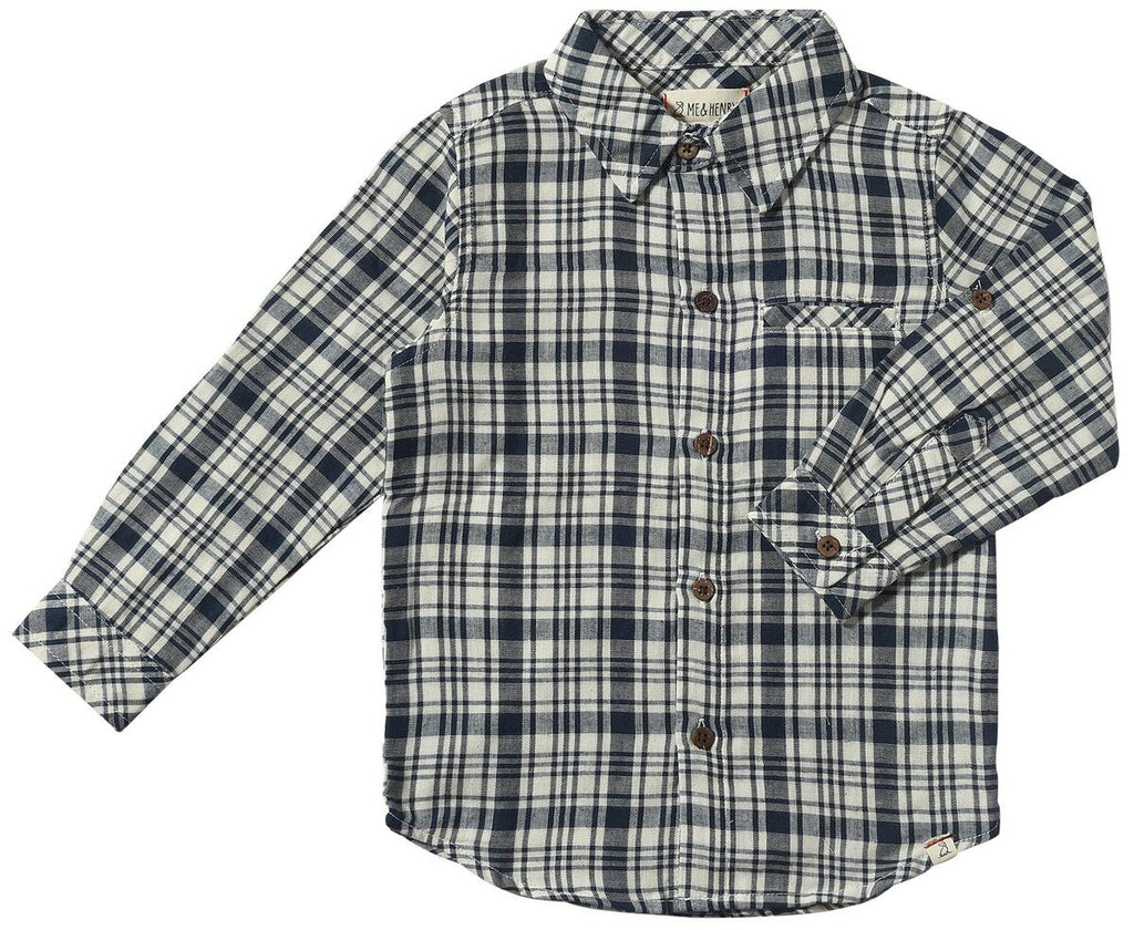 NAVY/WHT ATWOOD WOVEN SHIRT (HB1390F)