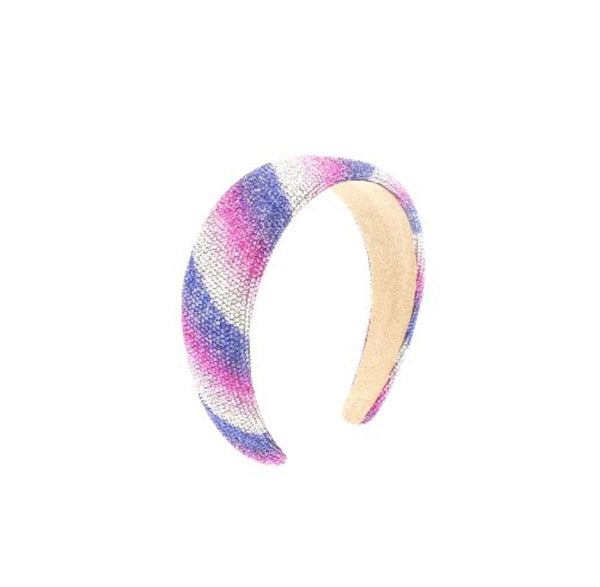 fully crystalized ombre headband pink lavender