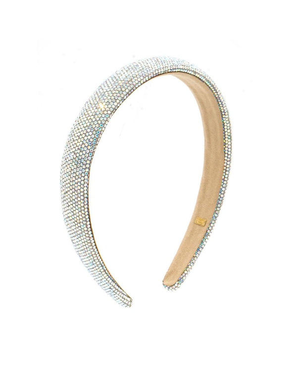 thin fully crystallized headband - iridescent