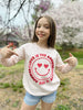 Love is the answer tuff embroidery tinic length sweatshirt