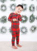 tartan plaid 2-piece pajama