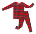 tartan plaid 2-piece pajama