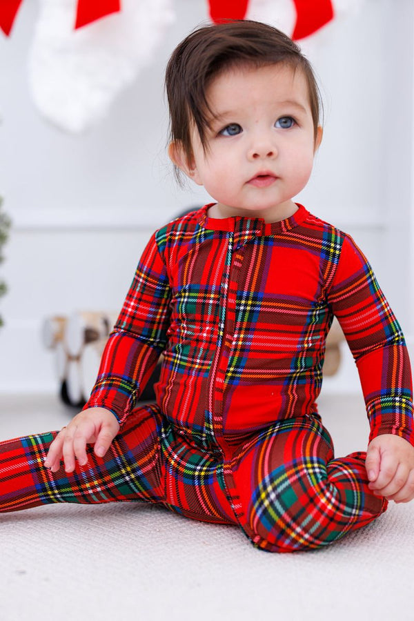 tartan plaid convertible romper