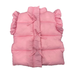 RUFFLE PUFFER VEST W/FRONT BOWS