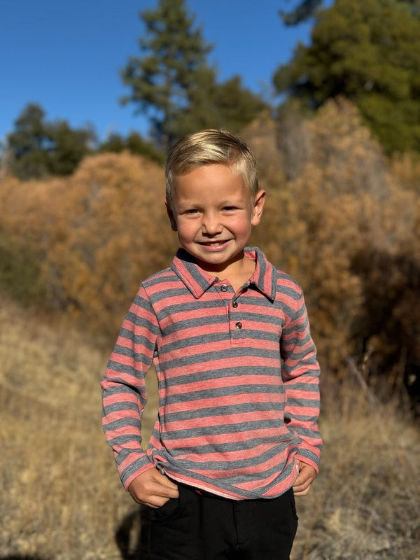 Red and Black MIDWAY Polo (HB1679p)