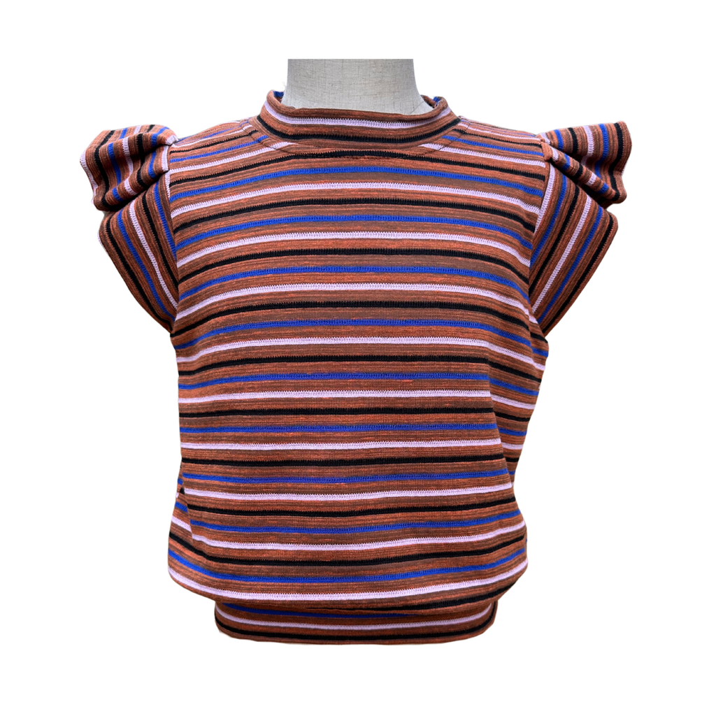 Olivia Top Rust/Royal/Lavender
